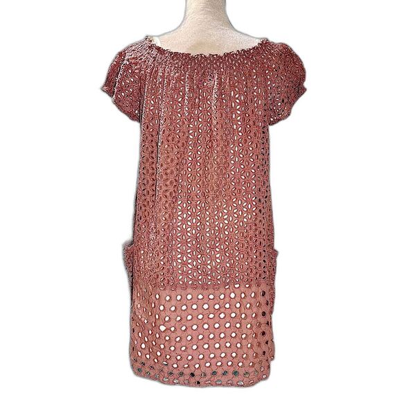 Muche Et Muchette Juan Off The Shoulder Embroidered Eyelet Dress Swim Cover Up - Picture 8 of 9